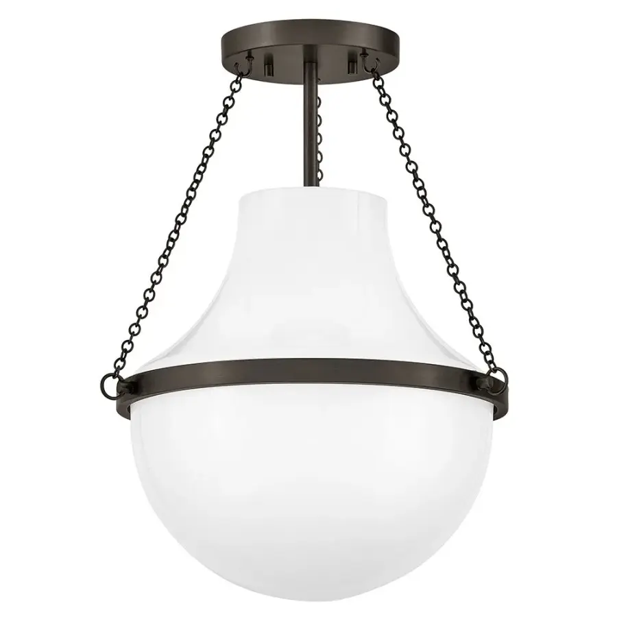 Collins LED Semi-Flush Mount in Black Oxide - Image 3