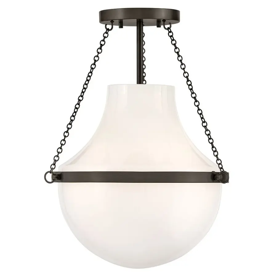 Collins LED Semi-Flush Mount in Black Oxide - Image 8