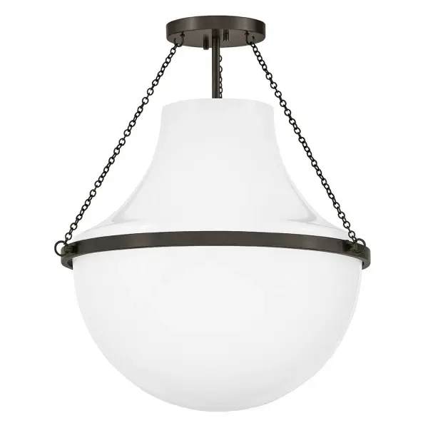 Collins LED Semi-Flush Mount in Black Oxide - Image 3
