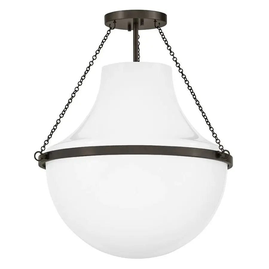 Collins LED Semi-Flush Mount in Black Oxide - Image 3