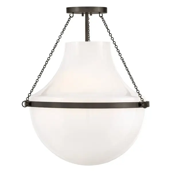 Collins LED Semi-Flush Mount in Black Oxide - Image 8