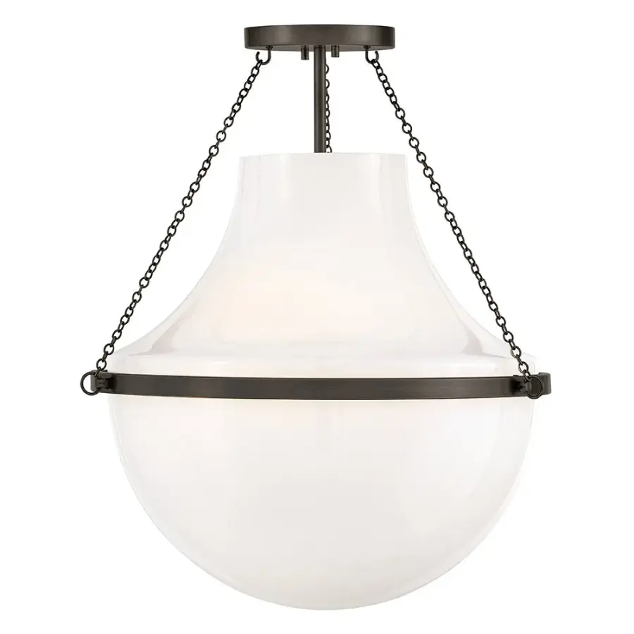 Collins LED Semi-Flush Mount in Black Oxide - Image 8