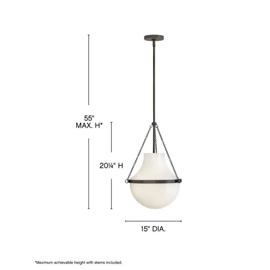 Collins LED Pendant in Black Oxide - Image 2