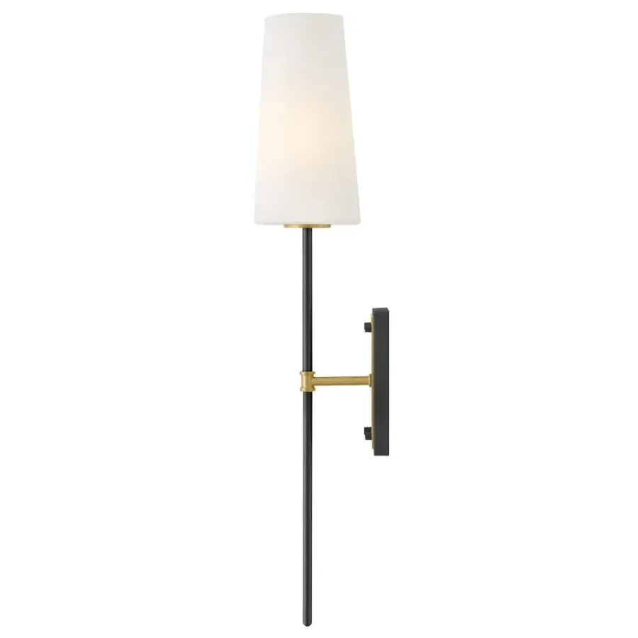 Saunders LED Wall Sconce in Black - Image 5
