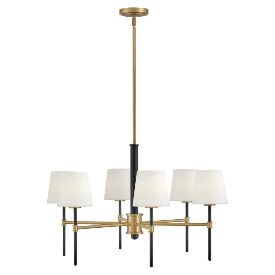 Saunders LED Chandelier in Black - Image 1