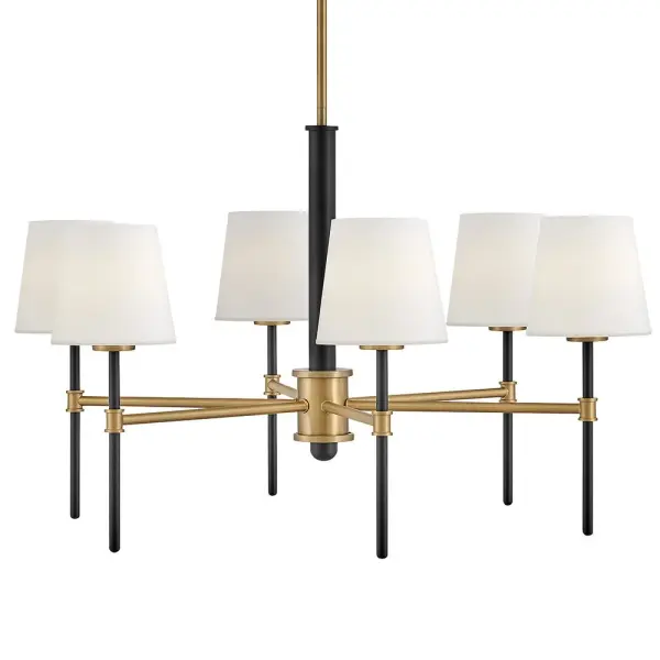 Saunders LED Chandelier in Black - Image 3