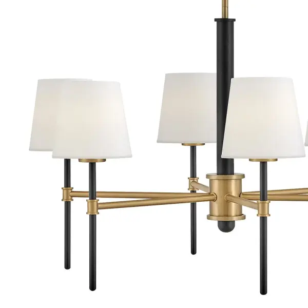 Saunders LED Chandelier in Black - Image 4