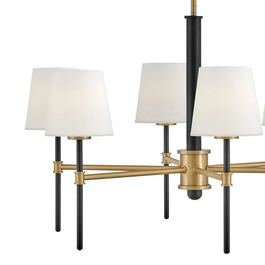 Saunders LED Chandelier in Black - Image 4