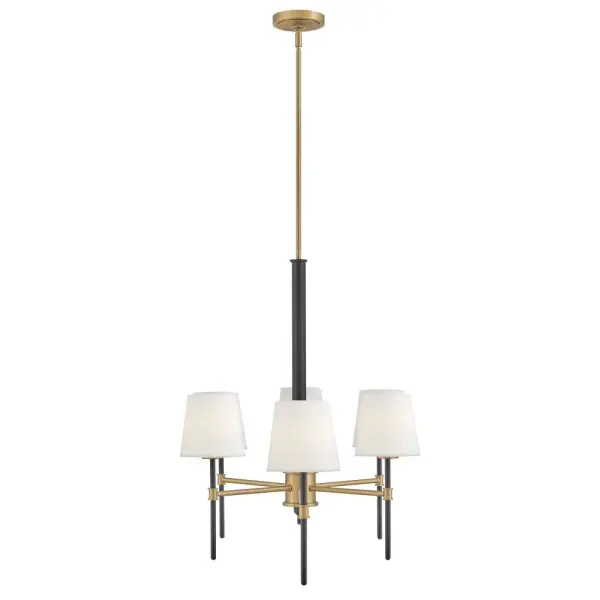 Saunders 6-Light LED Linear Pendant in Black - Image 8