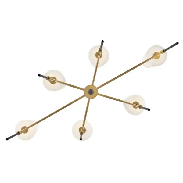Saunders 6-Light LED Linear Pendant in Black - Image 9