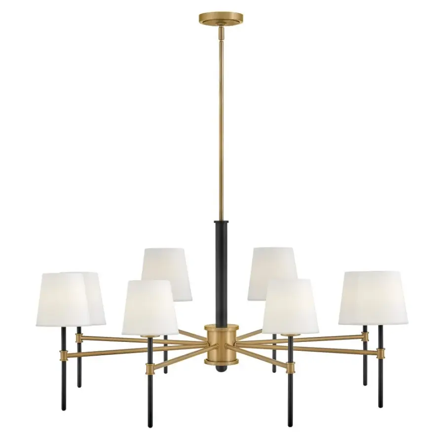 Saunders LED Chandelier in Black - Image 1