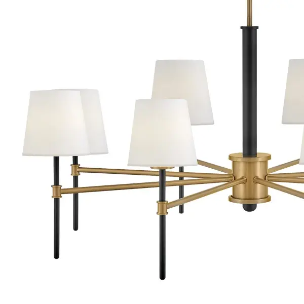 Saunders LED Chandelier in Black - Image 3