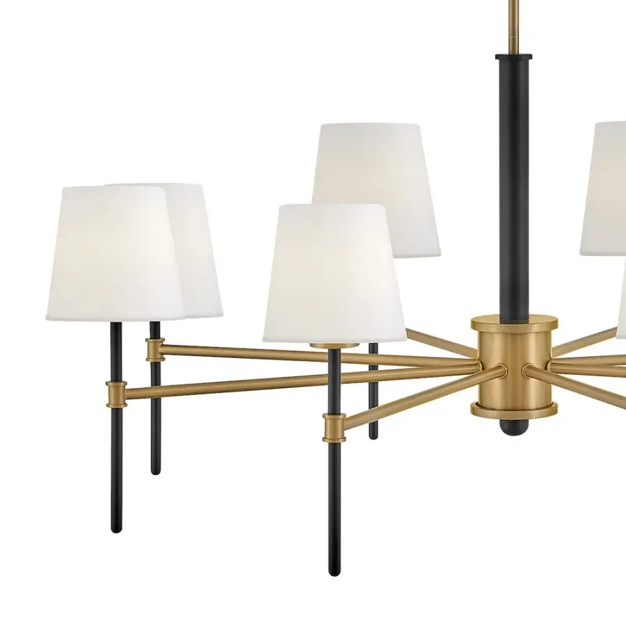 Saunders LED Chandelier in Black - Image 3