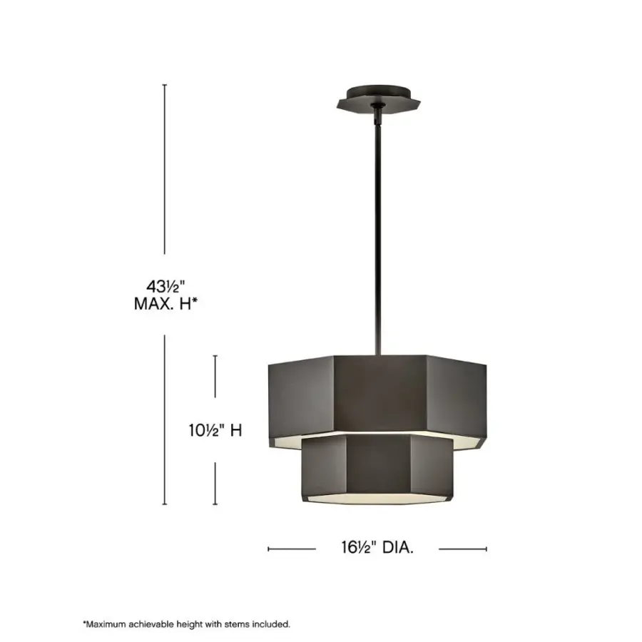 Facet LED Convertible Flush Mount in Black Oxide - Image 2