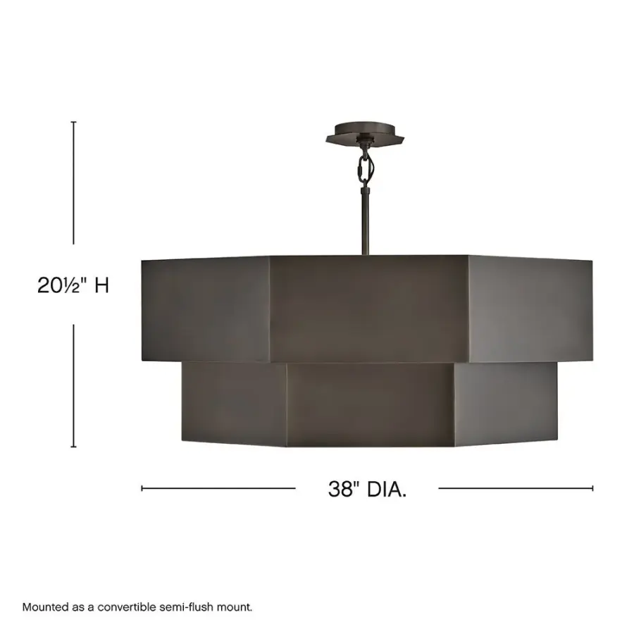 Facet LED Chandelier in Black Oxide - Image 2