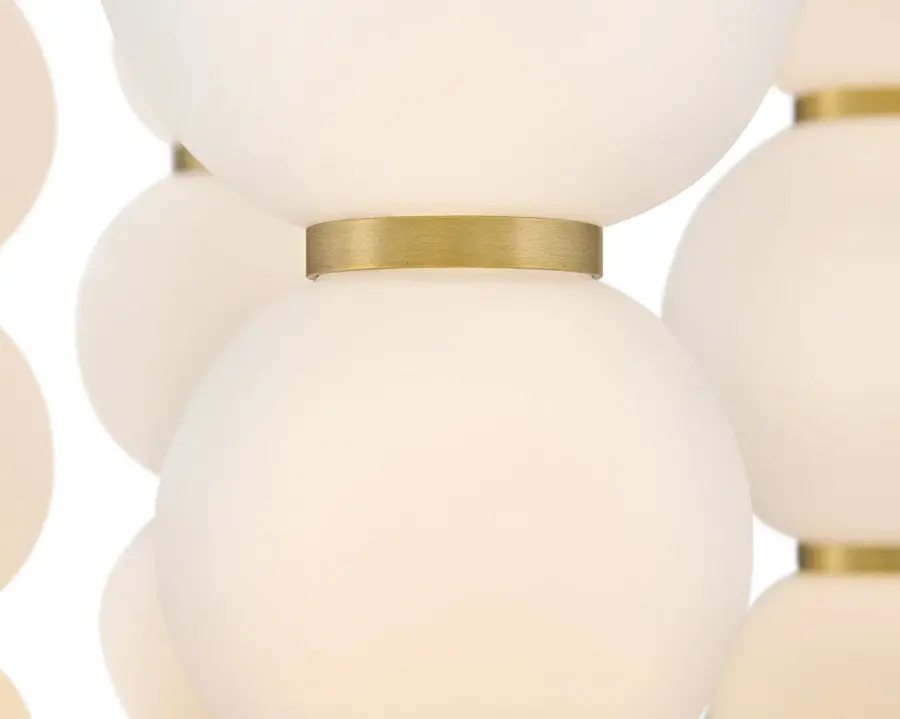 Trigo LED Chandelier in Lacquered Brass - Image 3