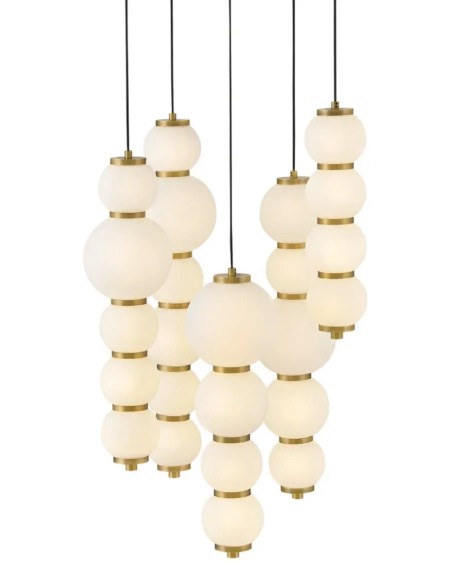 Trigo LED Chandelier in Lacquered Brass - Image 4