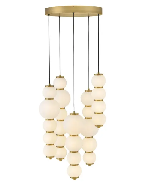 Trigo LED Chandelier in Lacquered Brass - Image 5