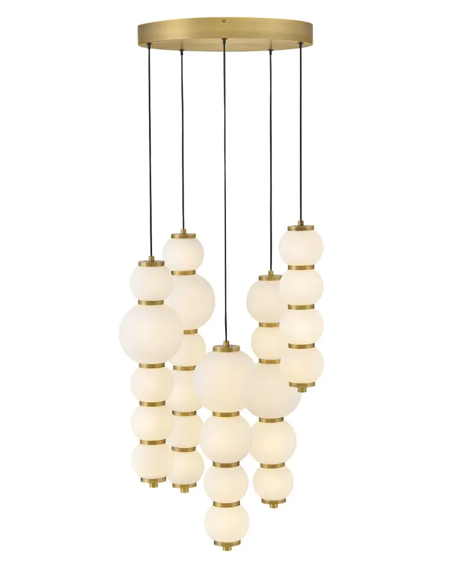 Trigo LED Chandelier in Lacquered Brass - Image 5