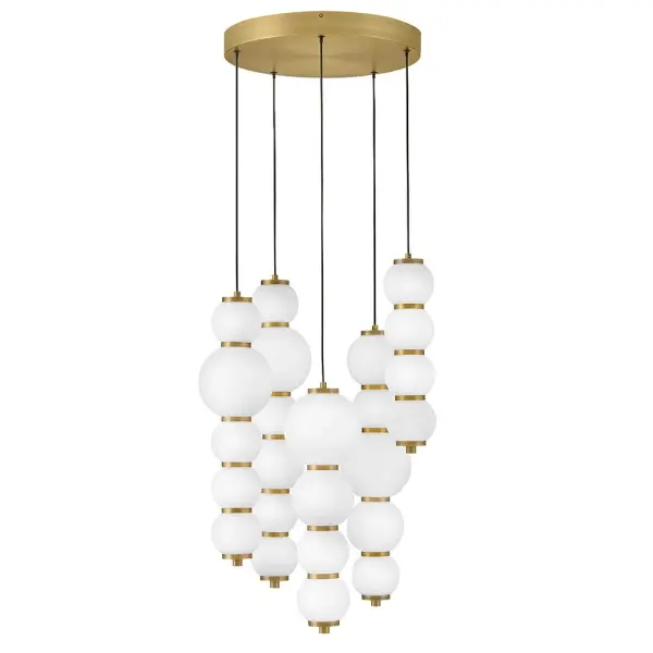 Trigo LED Chandelier in Lacquered Brass - Image 8