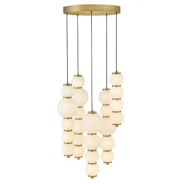 Trigo LED Chandelier in Lacquered Brass - Image 9