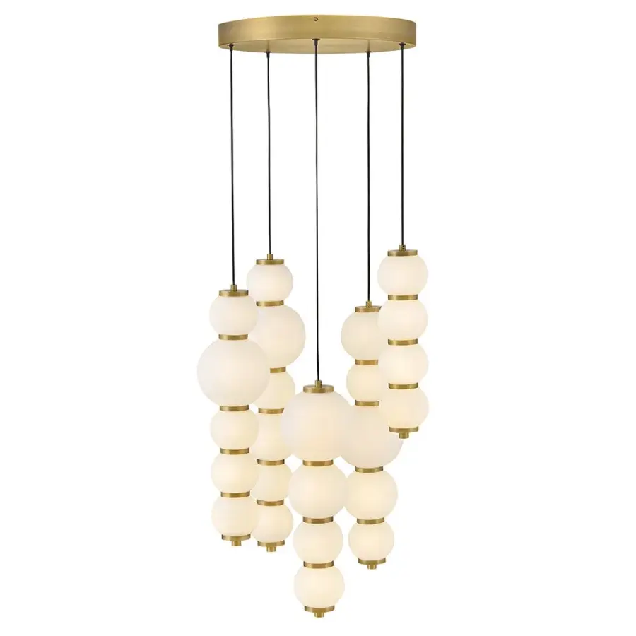 Trigo LED Chandelier in Lacquered Brass - Image 9