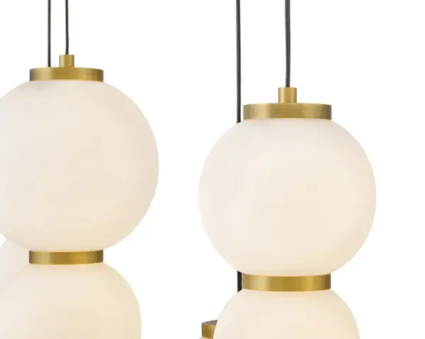 Trigo LED Linear Pendant in Lacquered Brass - Image 3
