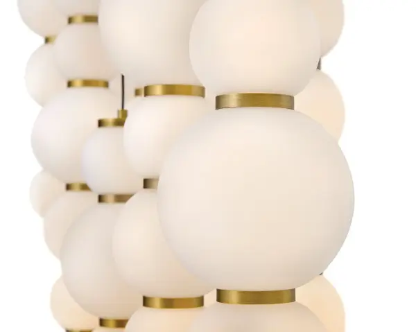 Trigo LED Linear Pendant in Lacquered Brass - Image 4