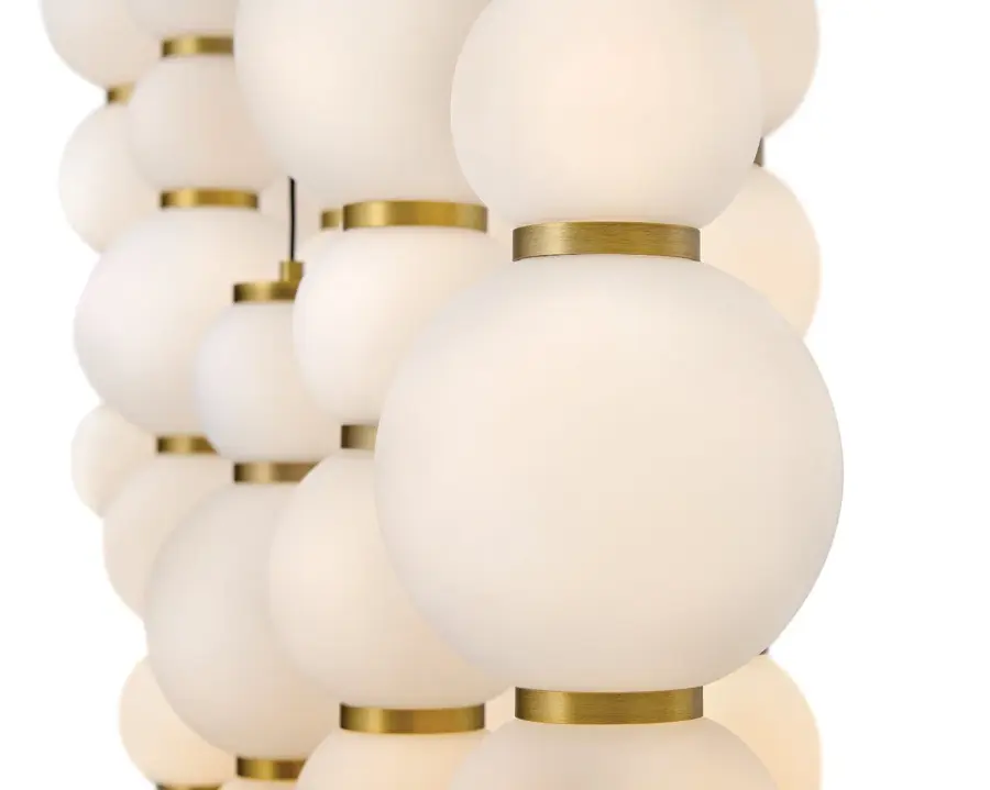 Trigo LED Linear Pendant in Lacquered Brass - Image 4