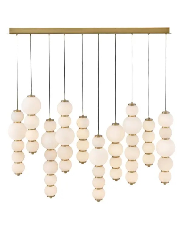Trigo LED Linear Pendant in Lacquered Brass - Image 8