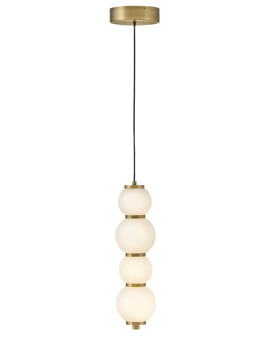 Trigo LED Pendant in Lacquered Brass - Image 1