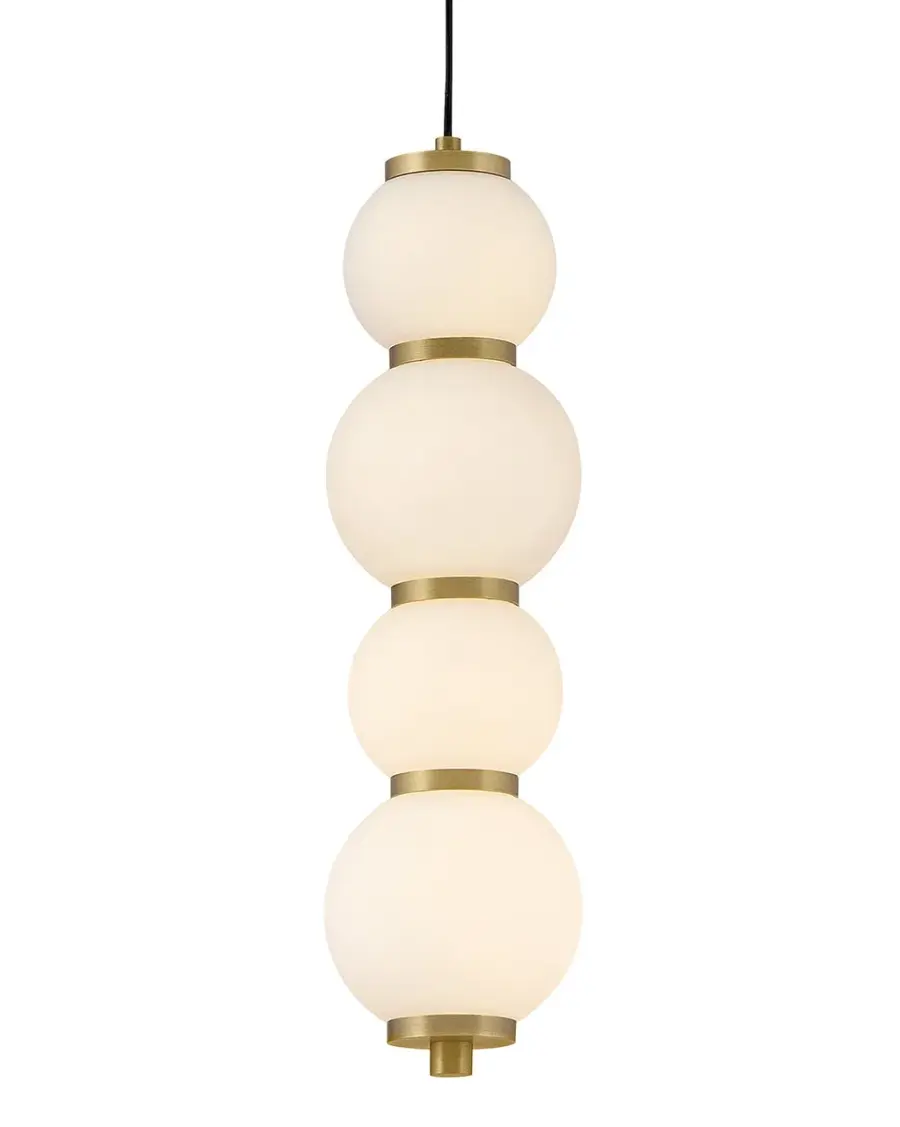 Trigo LED Pendant in Lacquered Brass - Image 3