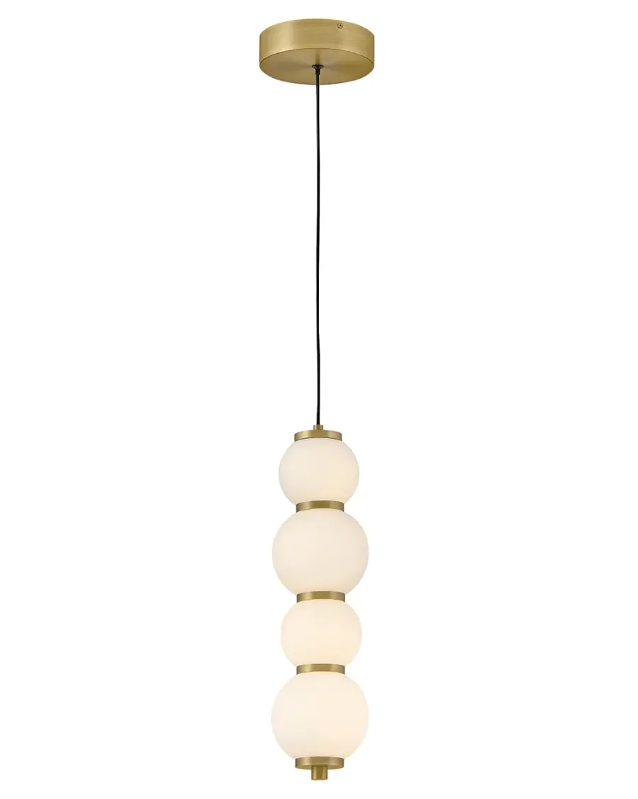 Trigo LED Pendant in Lacquered Brass - Image 6
