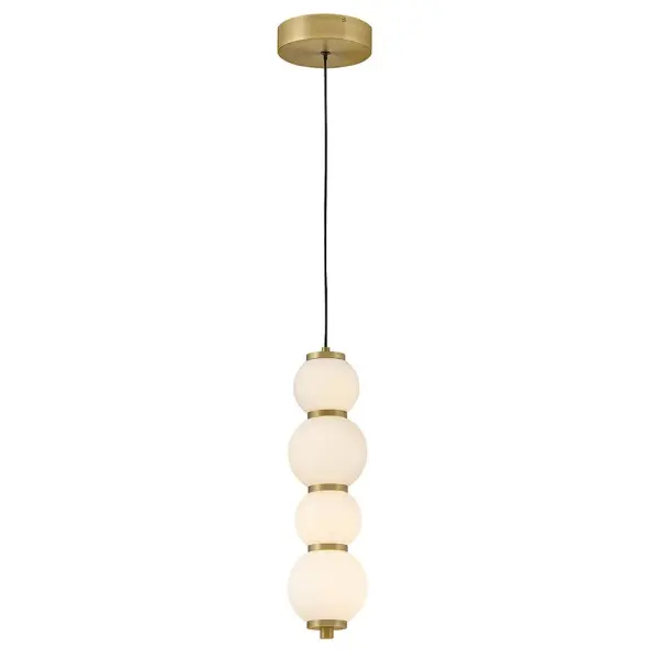 Trigo LED Pendant in Lacquered Brass - Image 7