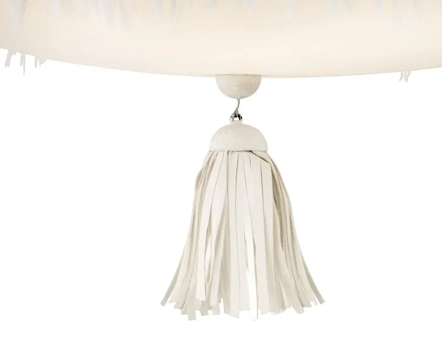 Baya LED Semi-Flush Mount in Textured Plaster - Image 4
