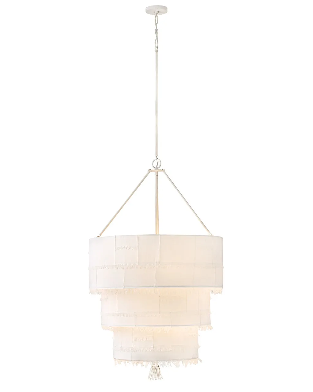 Baya LED Chandelier in Textured Plaster
