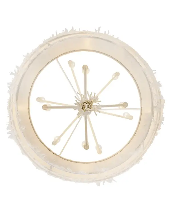 Baya LED Chandelier in Textured Plaster - Image 7