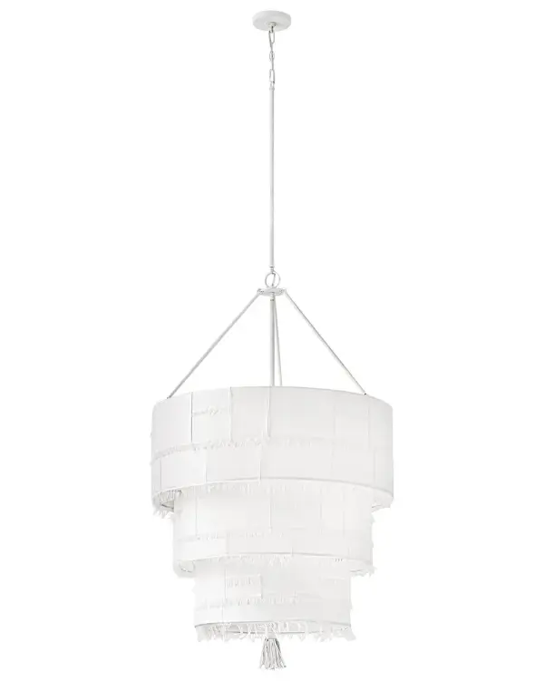 Baya LED Chandelier in Textured Plaster - Image 8