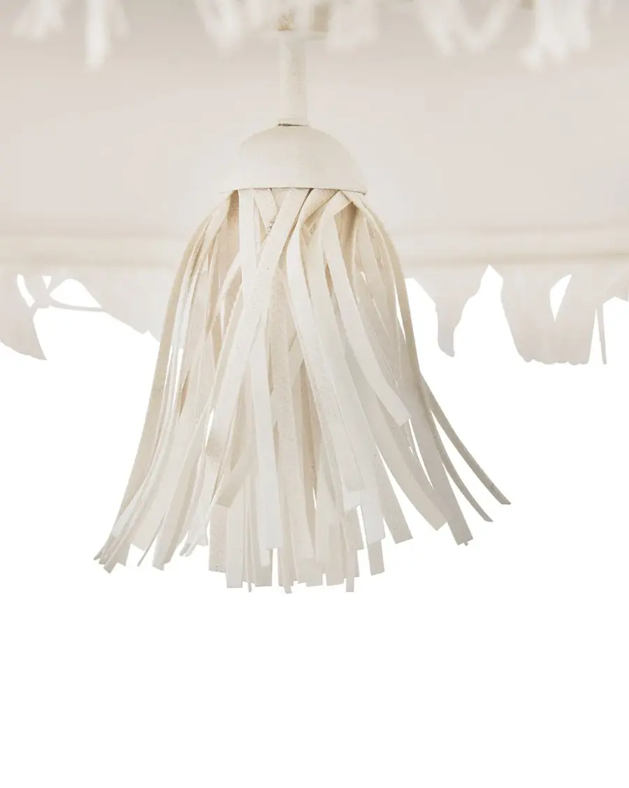 Baya LED Chandelier in Textured Plaster - Image 4