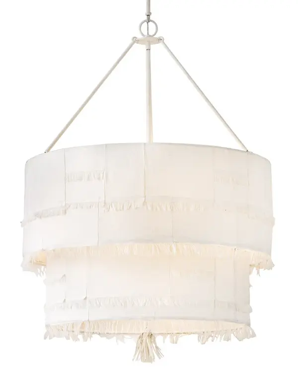 Baya LED Chandelier in Textured Plaster - Image 5