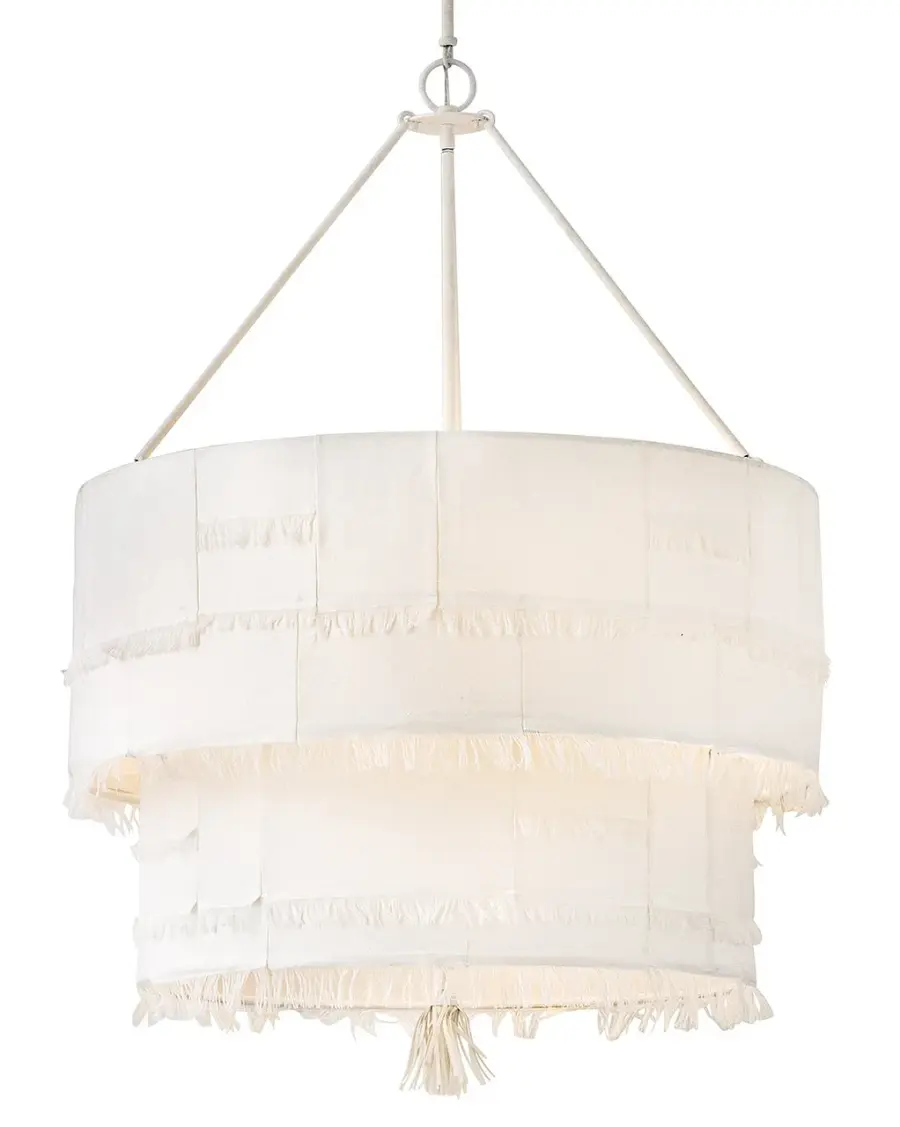 Baya LED Chandelier in Textured Plaster - Image 5