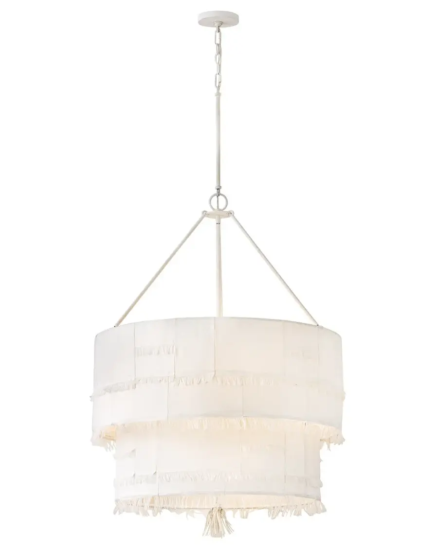 Baya LED Chandelier in Textured Plaster - Image 6