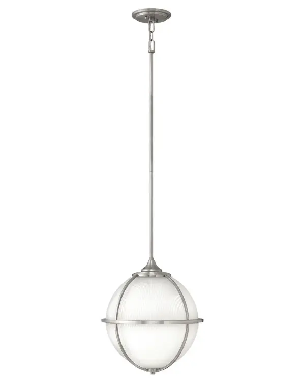 Inspired by the stylish Tribeca brasserie, Odeon elicits a fashionable, urban feel that is both modern and timeless. The metal frame follows the contour of the holophane sphere, inspiring perfection in any setting. - alternate view
