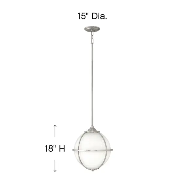 Odeon LED Pendant in Brushed Nickel - Image 3