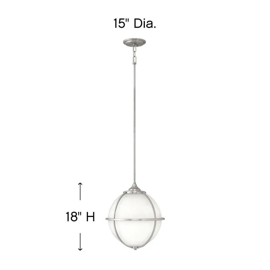 Odeon LED Pendant in Brushed Nickel - Image 3