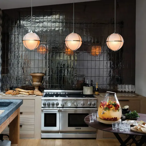 Odeon LED Pendant in Brushed Nickel - Image 4