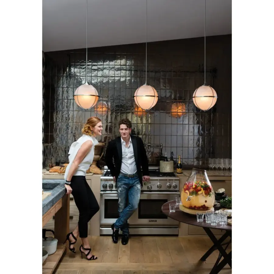 Odeon LED Pendant in Brushed Nickel - Image 6