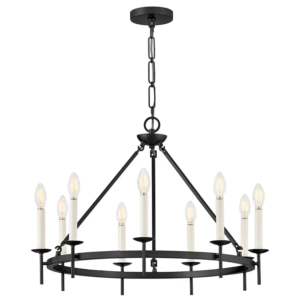 Copley 9-Light LED Chandelier in Black