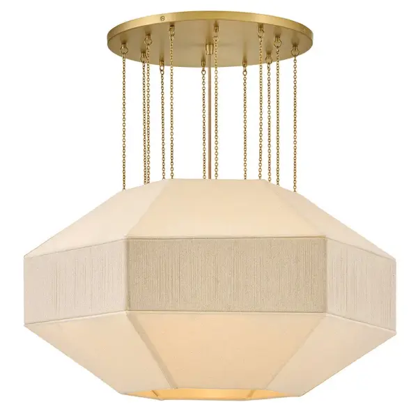 Lyla LED Chandelier in Lacquered Brass - Image 8