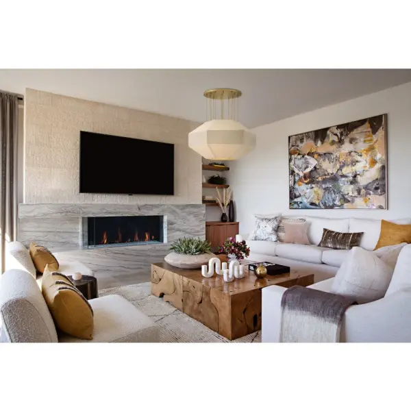 Lyla LED Chandelier in Lacquered Brass - Image 9